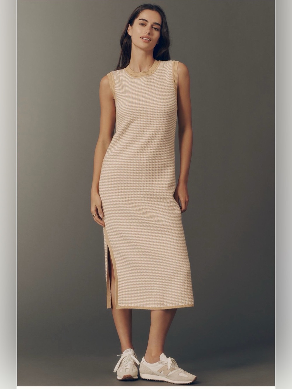 NWT Varley Aoife Knit Midi Dress Size M